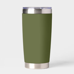 Army Green Solid Colour Insulated Tumbler