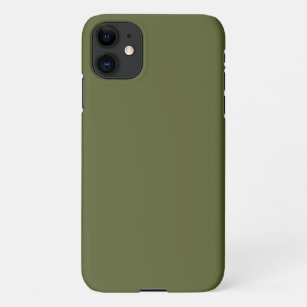 Army Green Solid Colour iPhone 11 Case