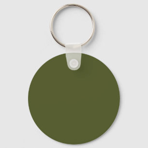 Army green (solid colour) key ring