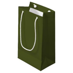 Army Green Solid Colour Small Gift Bag