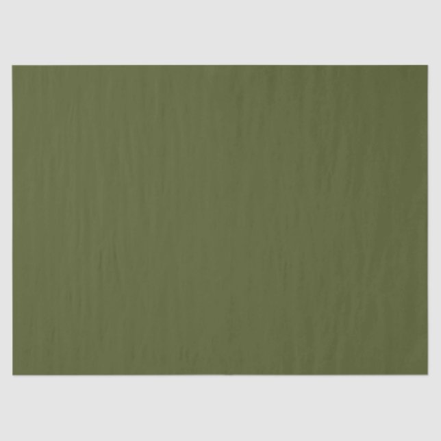 Army Green Solid Colour Tissue Paper (Front)