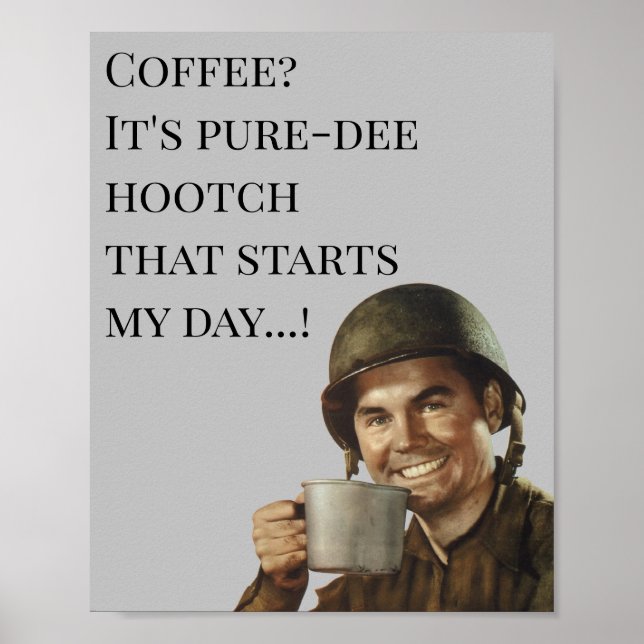 Army Guy Soldier Military Humor Joke Gag Poster (Front)