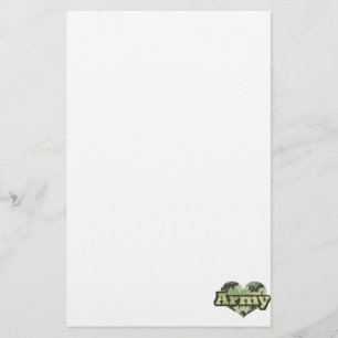 Army Heart Stationery