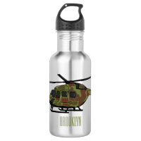 Army helicopter cartoon illustration 
