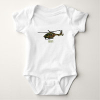 Army helicopter cartoon illustration