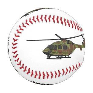 Army helicopter cartoon illustration baseball