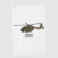 Army helicopter cartoon illustration