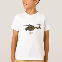 Army helicopter cartoon illustration 
