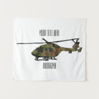 Army helicopter cartoon illustration 