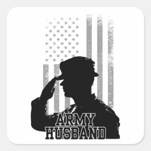Army Husband Square Sticker
