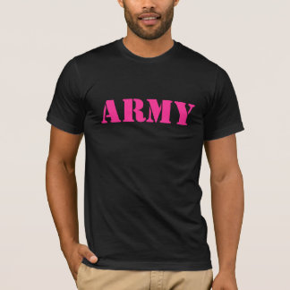 ARMY in Pink T-Shirt