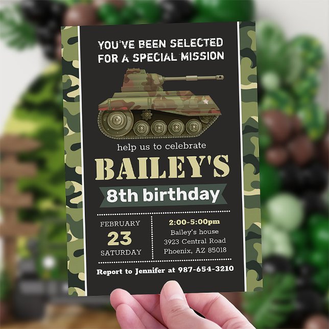 Army invitation, Camo military birthday invitation (Creator Uploaded)