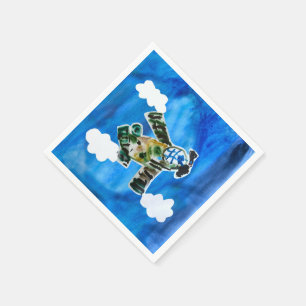 Army Jet "Art by Kids" Napkin