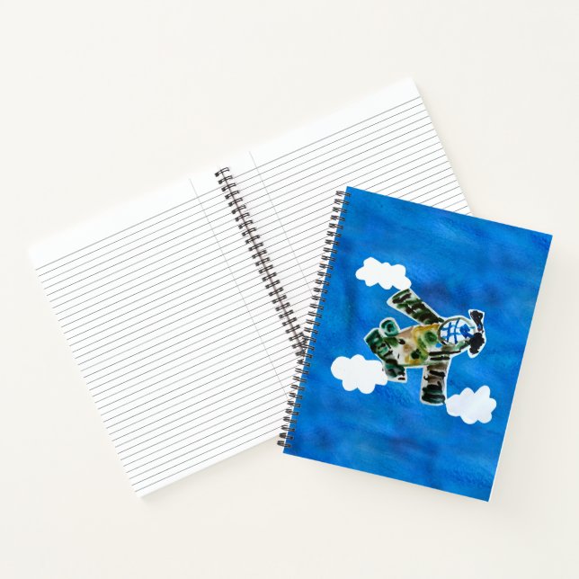 Army Jet "Art by Kids" Notebook (Inside)