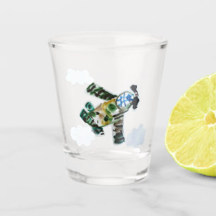 Army Jet "Art by Kids" Shot Glass