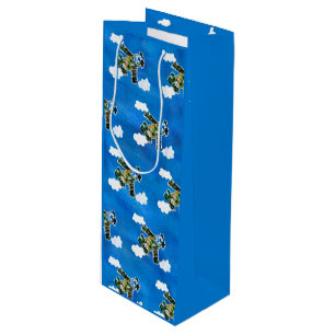Army Jet "Art by Kids" Wine Gift Bag