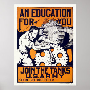 Army - Join the Tanks Poster