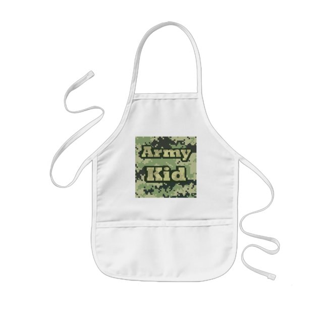 Army Kid Kids Apron (Front)