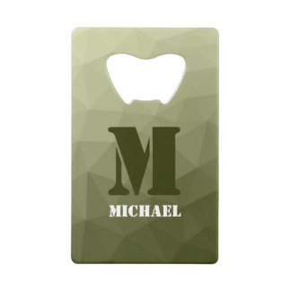 Army light green geometric mesh pattern Monogram
