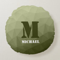 Army light green geometric mesh pattern Monogram