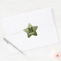 Army light green geometric mesh pattern Monogram