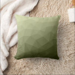 Army light green gradient geometric mesh pattern cushion<br><div class="desc">Army green gradient geometric mesh pattern triangles ombre. 
Triangle geometric mesh with light dark gray green ombre gradient. 
military,  army,  pattern,  ombre,  mesh,  triangles,  geometry,  geometric,  gradient,  cool,  triangle,  green</div>