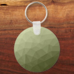 Army light green gradient geometric mesh pattern key ring<br><div class="desc">Army green gradient geometric mesh pattern triangles ombre. 
Triangle geometric mesh with light dark grey green ombre gradient. 
military,  army,  pattern,  ombre,  mesh,  triangles,  geometry,  geometric,  gradient,  cool,  triangle,  green</div>