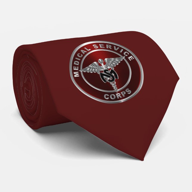 Army Medical Service Corps Tie (Rolled)