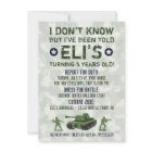 Army Military Birthday Invitation