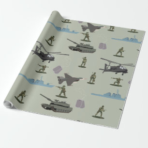 Army Military Camouflage Green Camo  Wrapping Paper