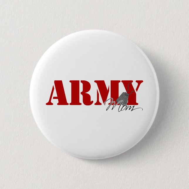 Army Mum 6 Cm Round Badge (Front)