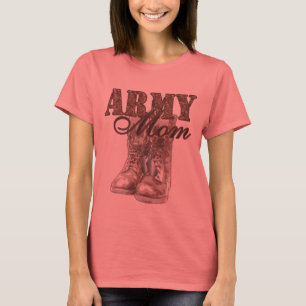 Army Mum Combat Boots N Dog Tags 1 T-Shirt