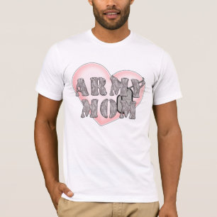 Army Mum heart dogtags T-Shirt