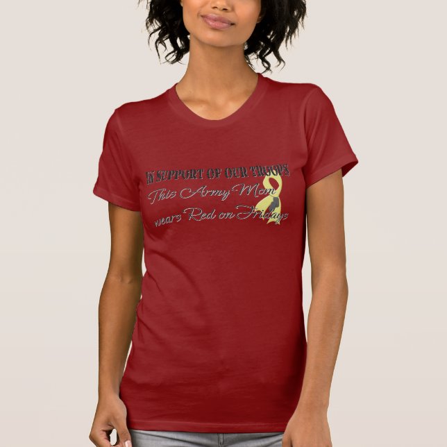 Army Mum Red Friday T-Shirt (Front)