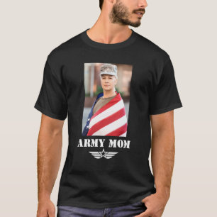 Army Mum with Photo T-Shirt