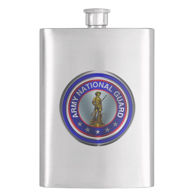 Army National Guard Hip Flask (Front)