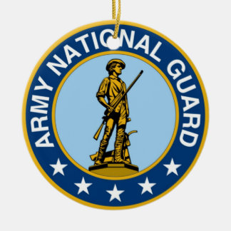 Army_National_Guard_logo Ceramic Tree Decoration