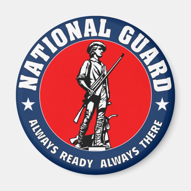 Army National Guard Military Logo Magnet (Front)