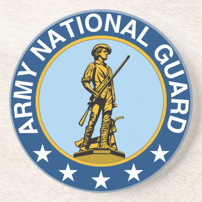 Army National Guard Slogan Always Ready Coaster (Front)