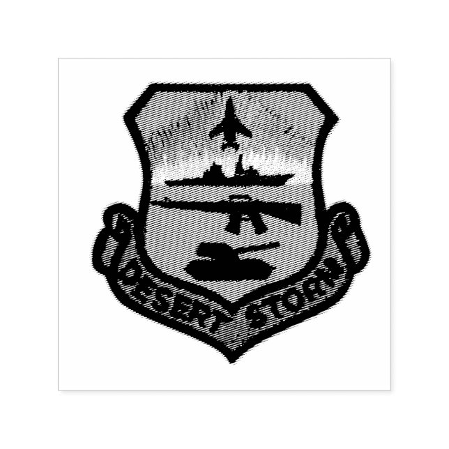 Army Navy Air Force Marines Rangers SOF Patch Self-inking Stamp (Design)