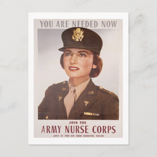 Army Nurse Corp Recruiting Postcard (Front)