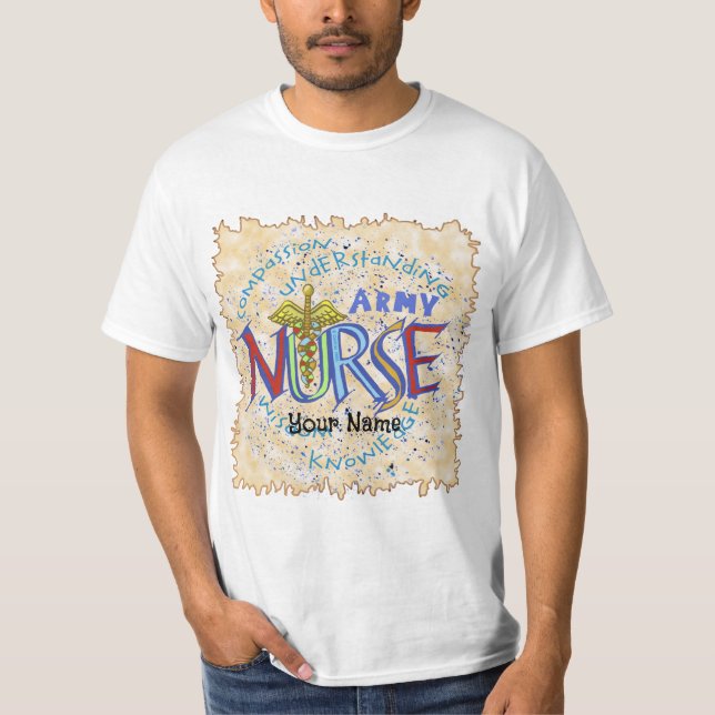 Army Nurse Motto T-Shirt (Front)