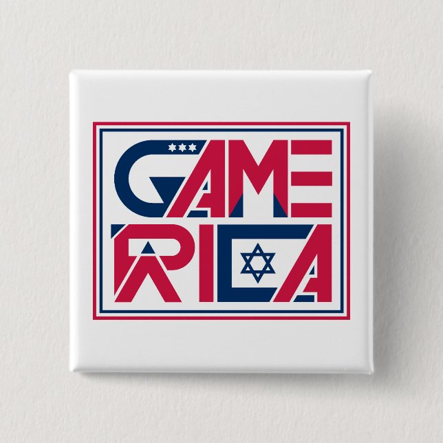Army of America. Game 15 Cm Square Badge (Front)