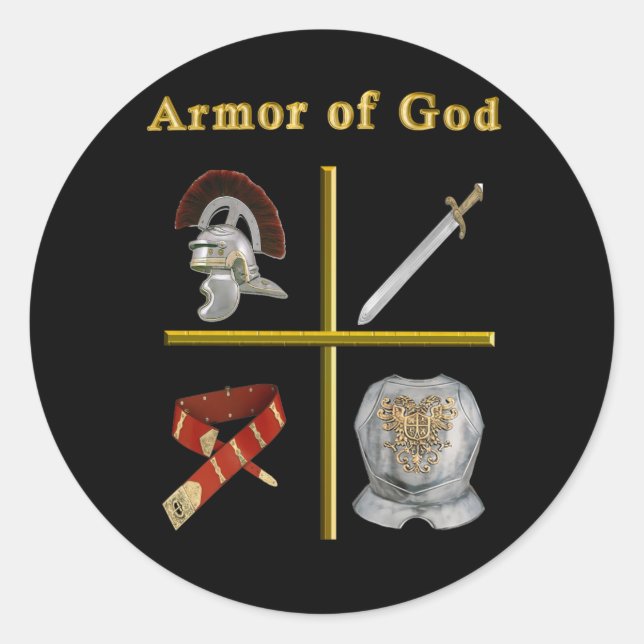 Army of God Classic Round Sticker (Front)