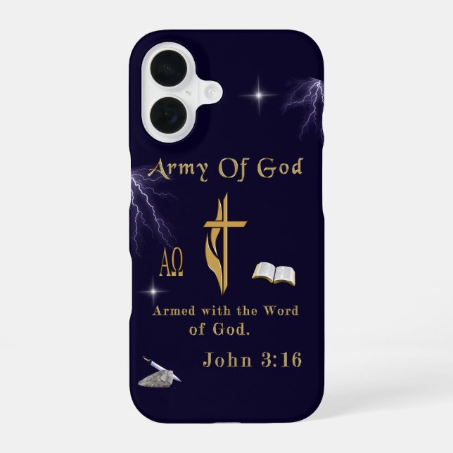 Army of God iPhone 16 Case (Back)