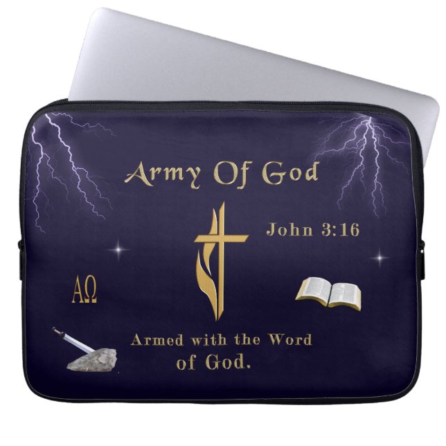 Army of God Laptop Sleeve (Front)