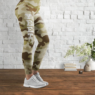 Army Olive Camouflage Yeet Leggings