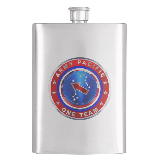 Army Pacific Command Hip Flask (Front)