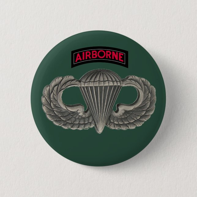 Army Parachutist 6 Cm Round Badge (Front)
