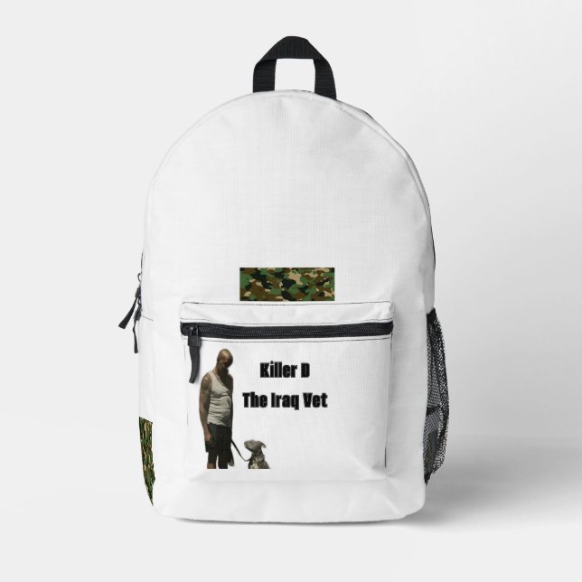 Army Printed Backpack (Front)